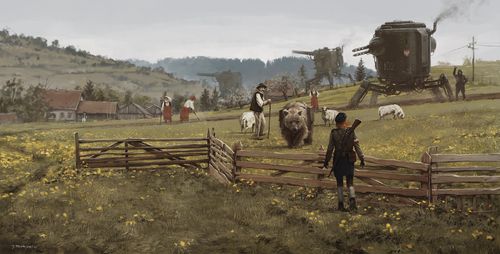 1920 - don't play with the strangers (C) Jakub Rozalski